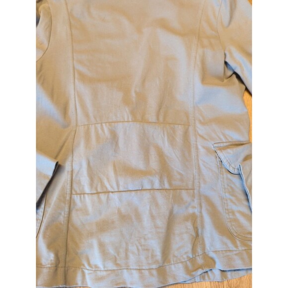 Neon Buddha Jacket Womens Small Tan Boho Hippie Big Buttons Rouched Pockets - Picture 8 of 8